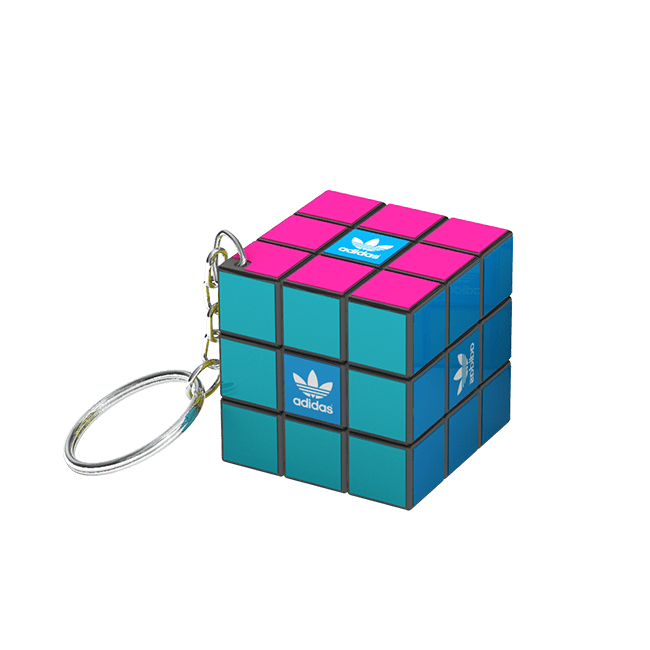 Mini Rubik's Cube Porte-clés - Puzzle 3x3 Magnétique, Anti-Stress, Jouet Pour Enfants Et Adultes
