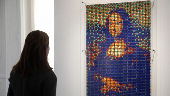 Das Rubik‘s Mosaik von MONA LISA wurde für 500.000 USD versteigert!