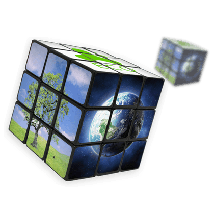 All Rubiks items are made of recycled plastic